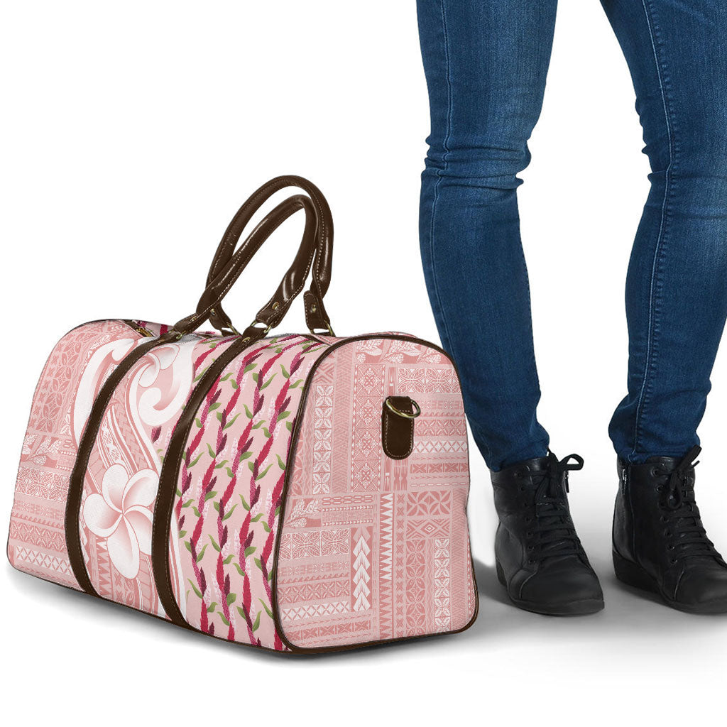 Samoa Teuila Travel Bag Pink Samoan Siapo Motifs