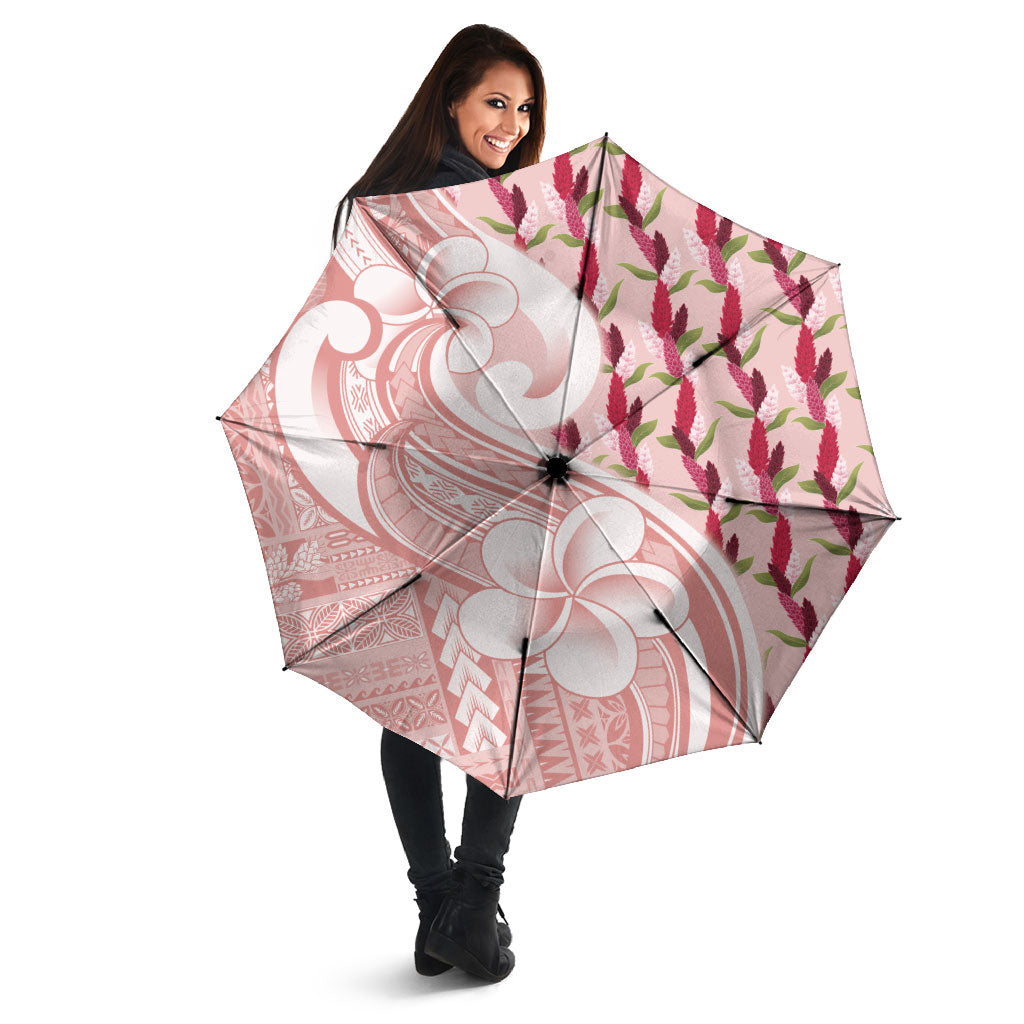 Samoa Teuila Umbrella Pink Samoan Siapo Motifs