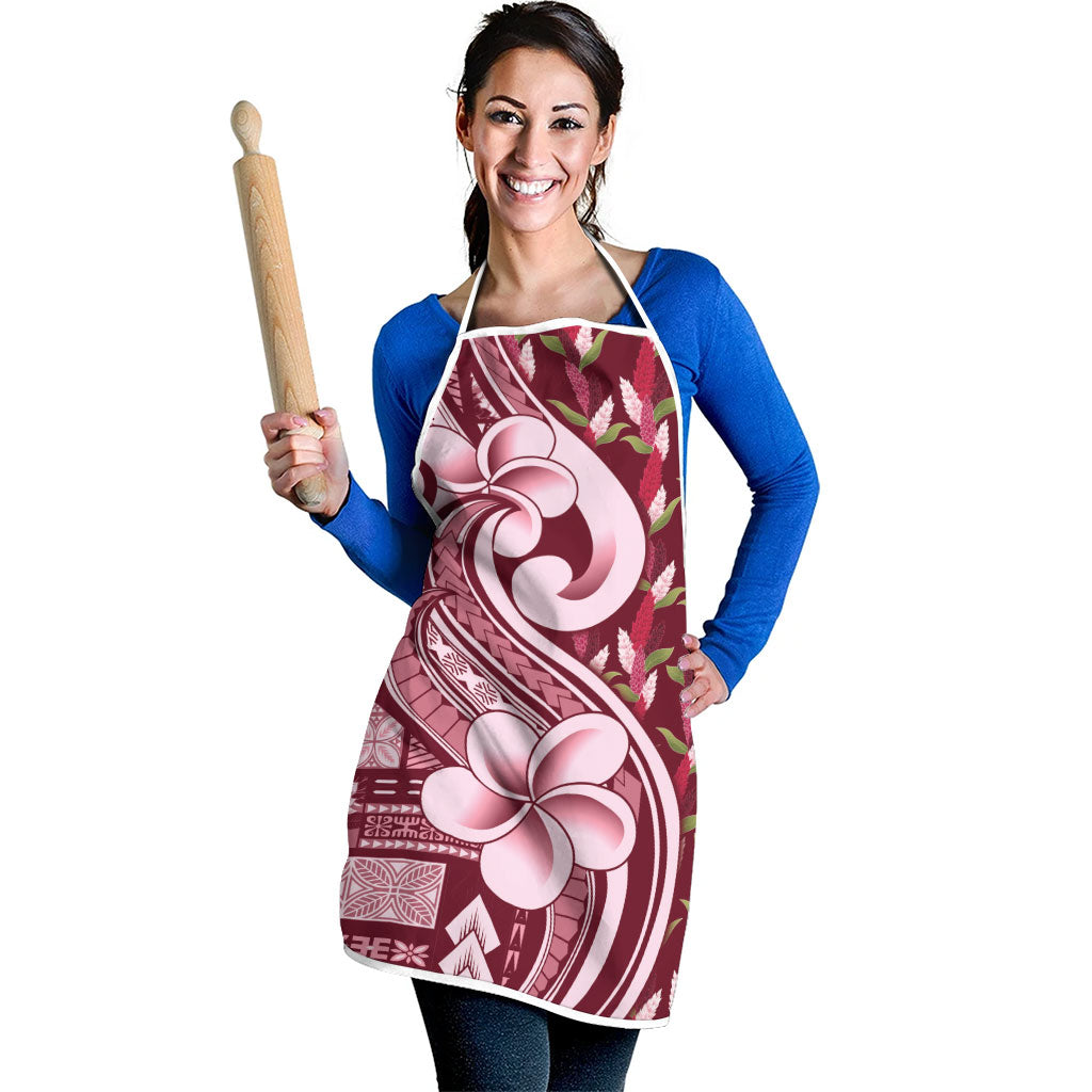 Samoa Teuila Apron Maroon Samoan Siapo Motifs