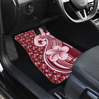 Samoa Teuila Car Mats Maroon Samoan Siapo Motifs