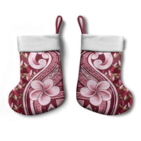 Samoa Teuila Christmas Stocking Maroon Samoan Siapo Motifs LT05 - Polynesian Pride