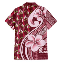 Samoa Teuila Family Matching Mermaid Dress and Hawaiian Shirt Maroon Samoan Siapo Motifs