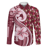 Samoa Teuila Family Matching Summer Maxi Dress and Hawaiian Shirt Maroon Samoan Siapo Motifs