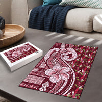Samoa Teuila Puzzle Maroon Samoan Siapo Motifs
