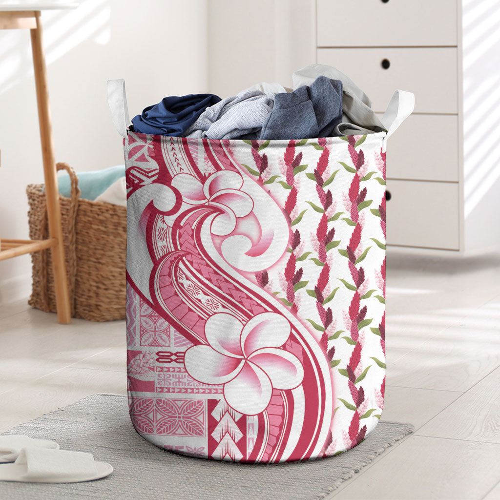 Samoa Teuila Laundry Basket White Samoan Siapo Motifs