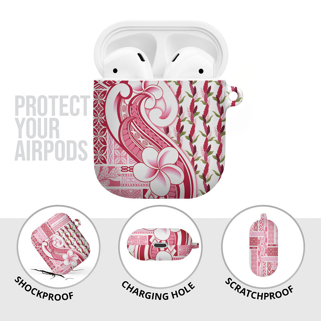 Samoa Teuila AirPods Case White Samoan Siapo Motifs