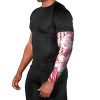 Samoa Teuila Arm Sleeves White Samoan Siapo Motifs