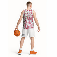 Samoa Teuila Basketball Jersey White Samoan Siapo Motifs