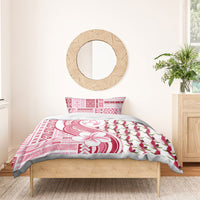 Samoa Teuila Bedding Set White Samoan Siapo Motifs