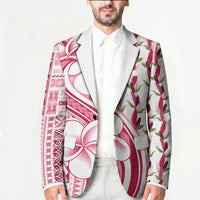 Samoa Teuila Blazer White Samoan Siapo Motifs