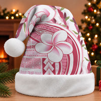 Samoa Teuila Christmas Santa Hat White Samoan Siapo Motifs LT05 Without Fur White - Polynesian Pride