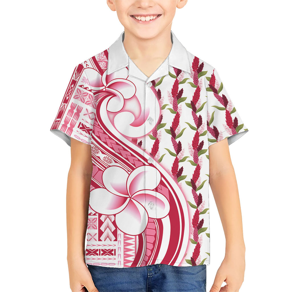 Samoa Teuila Family Matching Mermaid Dress and Hawaiian Shirt White Samoan Siapo Motifs