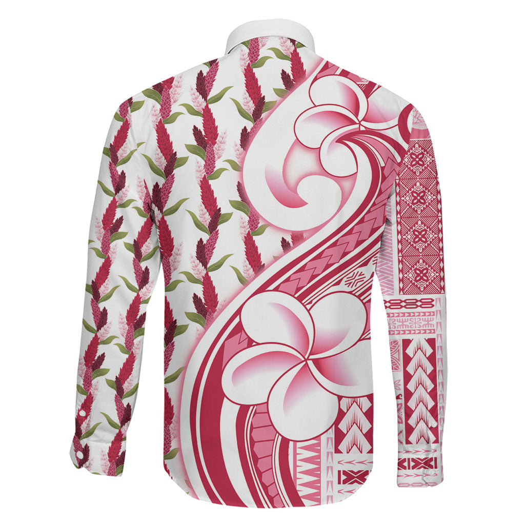 Samoa Teuila Family Matching Off Shoulder Short Dress and Hawaiian Shirt White Samoan Siapo Motifs