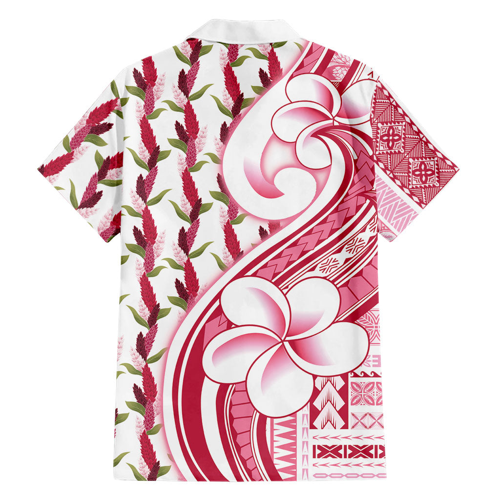 Samoa Teuila Family Matching Puletasi and Hawaiian Shirt White Samoan Siapo Motifs