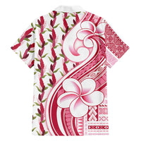 Samoa Teuila Family Matching Short Sleeve Bodycon Dress and Hawaiian Shirt White Samoan Siapo Motifs