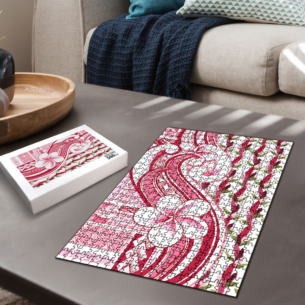 Samoa Teuila Puzzle White Samoan Siapo Motifs