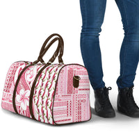 Samoa Teuila Travel Bag White Samoan Siapo Motifs