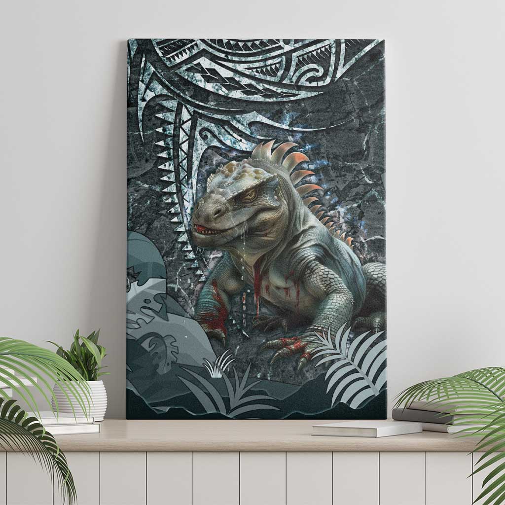 Hawaii Mo'o Lizard God Canvas Wall Art Polynesian Style LT05 - Polynesian Pride