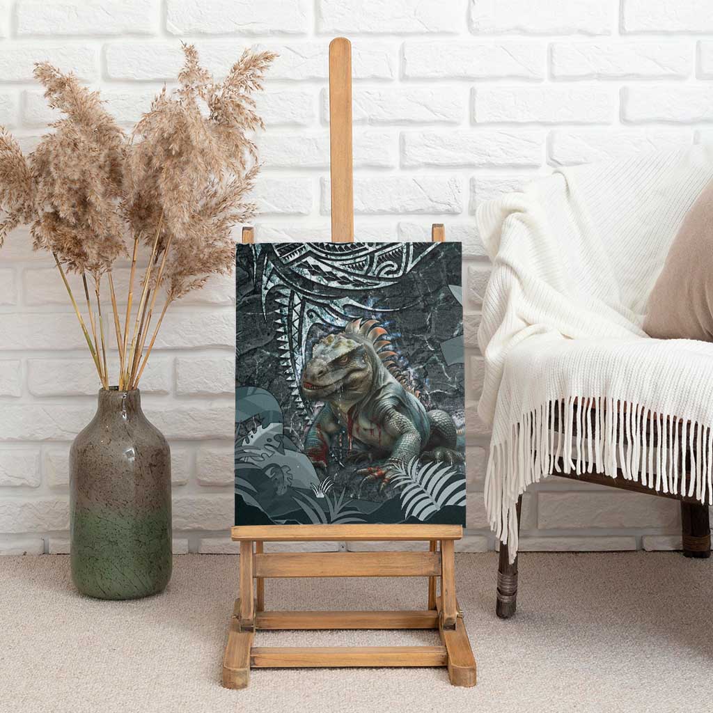 Hawaii Mo'o Lizard God Canvas Wall Art Polynesian Style LT05 - Polynesian Pride