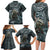 Hawaii Mo'o Lizard God Family Matching Long Sleeve Bodycon Dress and Hawaiian Shirt Polynesian Style