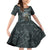 Hawaii Mo'o Lizard God Family Matching Off Shoulder Short Dress and Hawaiian Shirt Polynesian Style