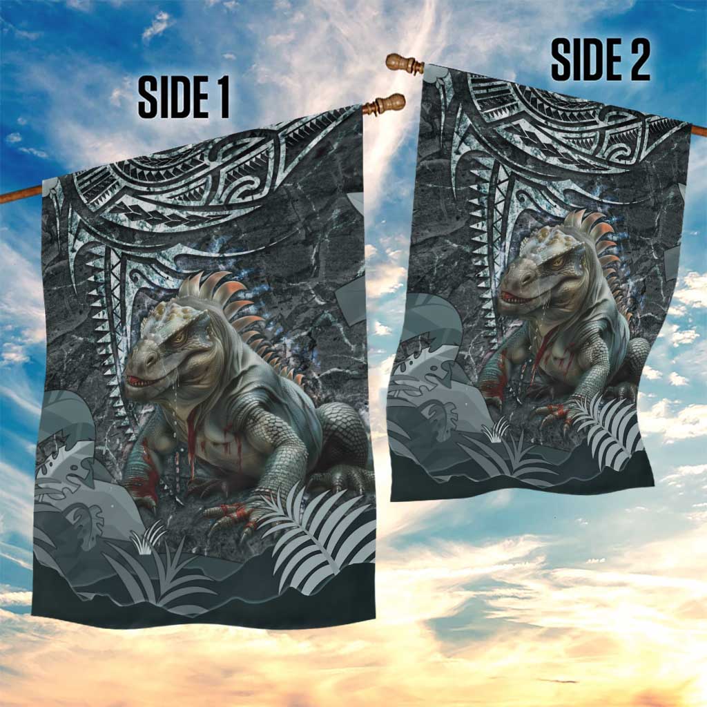 Hawaii Mo'o Lizard God Garden Flag Polynesian Style LT05 - Polynesian Pride