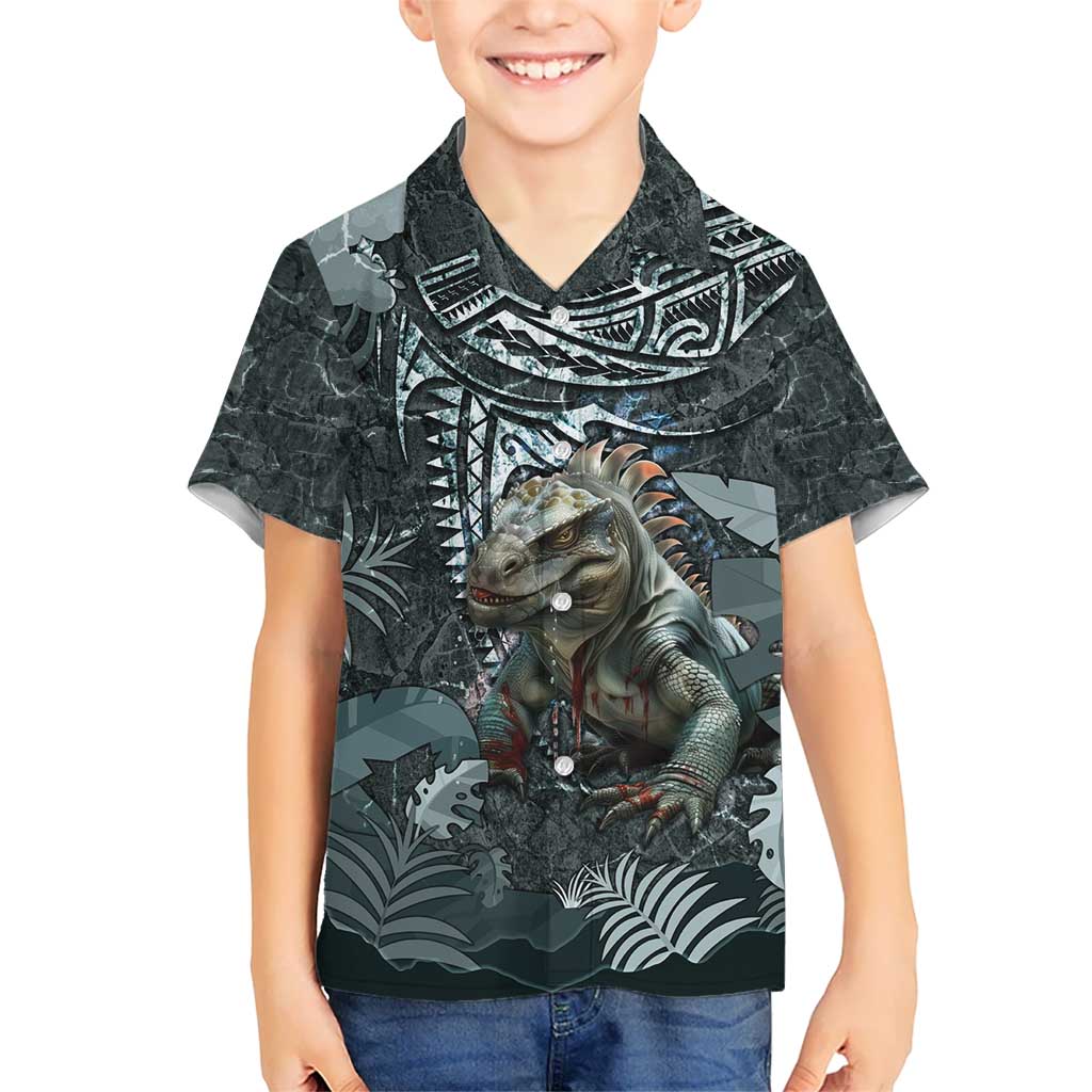 Hawaii Mo'o Lizard God Hawaiian Shirt Polynesian Style LT05 - Polynesian Pride