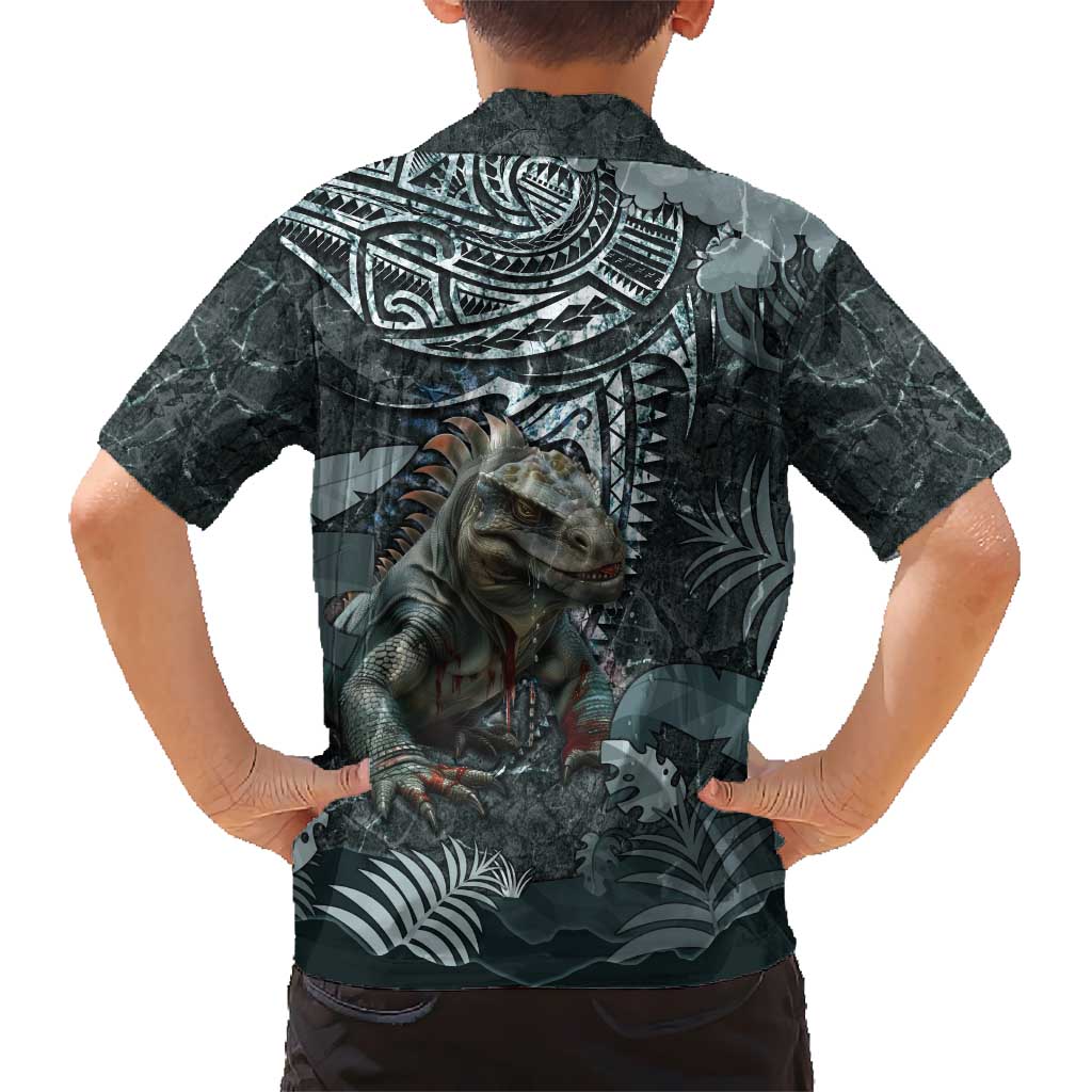 Hawaii Mo'o Lizard God Hawaiian Shirt Polynesian Style LT05 - Polynesian Pride