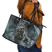 Hawaii Mo'o Lizard God Leather Tote Bag Polynesian Style LT05 - Polynesian Pride