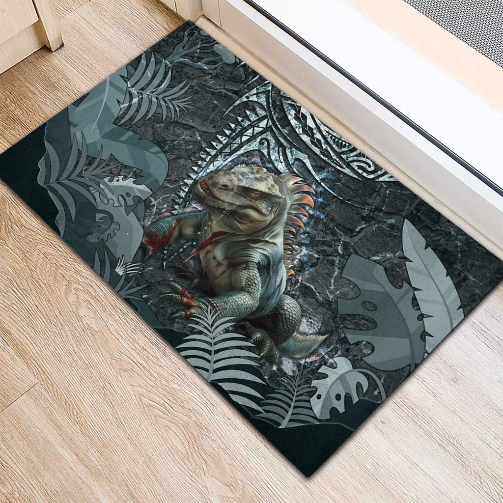 Hawaii Mo'o Lizard God Rubber Doormat Polynesian Style LT05 - Polynesian Pride