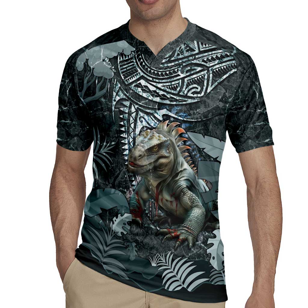 Hawaii Mo'o Lizard God Rugby Jersey Polynesian Style LT05 - Polynesian Pride
