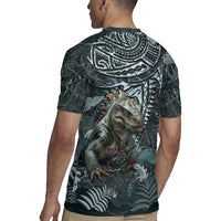 Hawaii Mo'o Lizard God Rugby Jersey Polynesian Style LT05 - Polynesian Pride