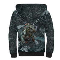 Hawaii Mo'o Lizard God Sherpa Hoodie Polynesian Style LT05 - Polynesian Pride