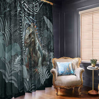 Hawaii Mo'o Lizard God Window Curtain Polynesian Style LT05 - Polynesian Pride