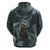 Hawaii Mo'o Lizard God Zip Hoodie Polynesian Style