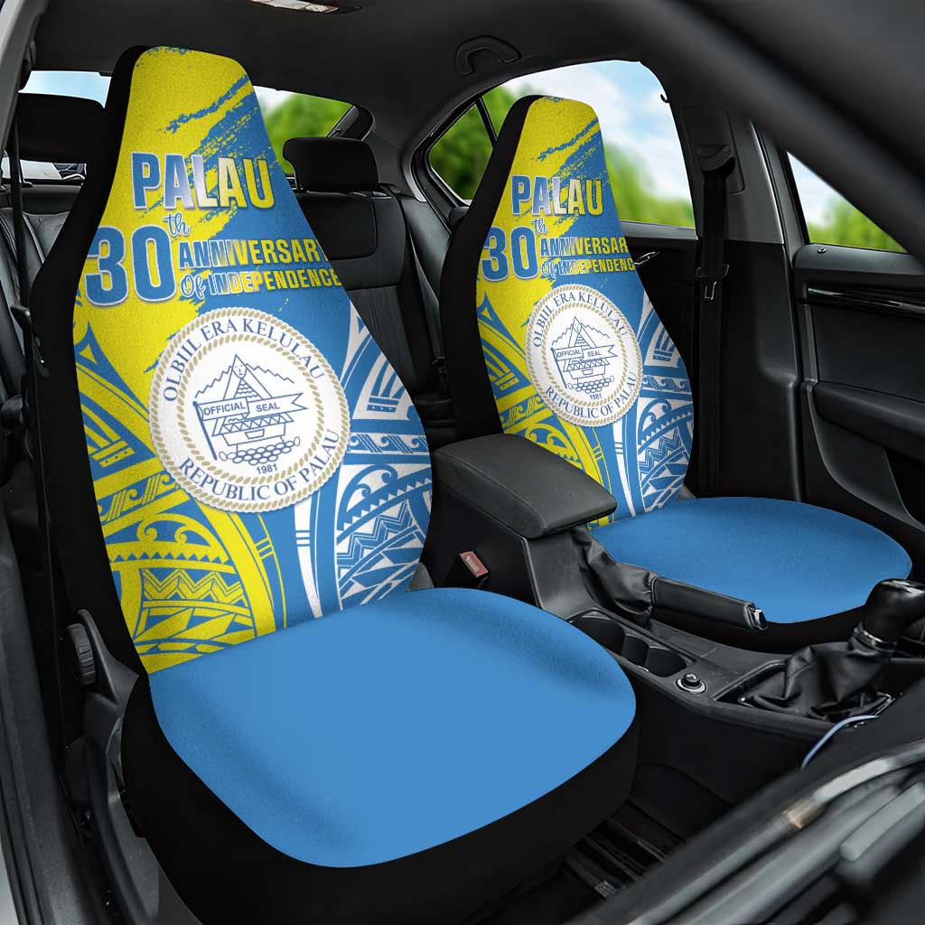 Palau Independence Day Car Seat Cover Happy 30th Anniversary