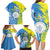 Palau Independence Day Family Matching Long Sleeve Bodycon Dress and Hawaiian Shirt Happy 30th Anniversary