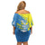 Palau Independence Day Family Matching Off Shoulder Short Dress and Hawaiian Shirt Happy 30th Anniversary