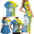 Palau Independence Day Family Matching Short Sleeve Bodycon Dress and Hawaiian Shirt Happy 30th Anniversary