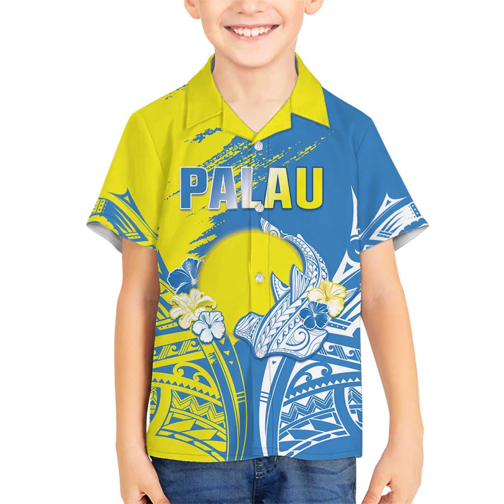 Palau Independence Day Family Matching Summer Maxi Dress and Hawaiian Shirt Happy 30th Anniversary