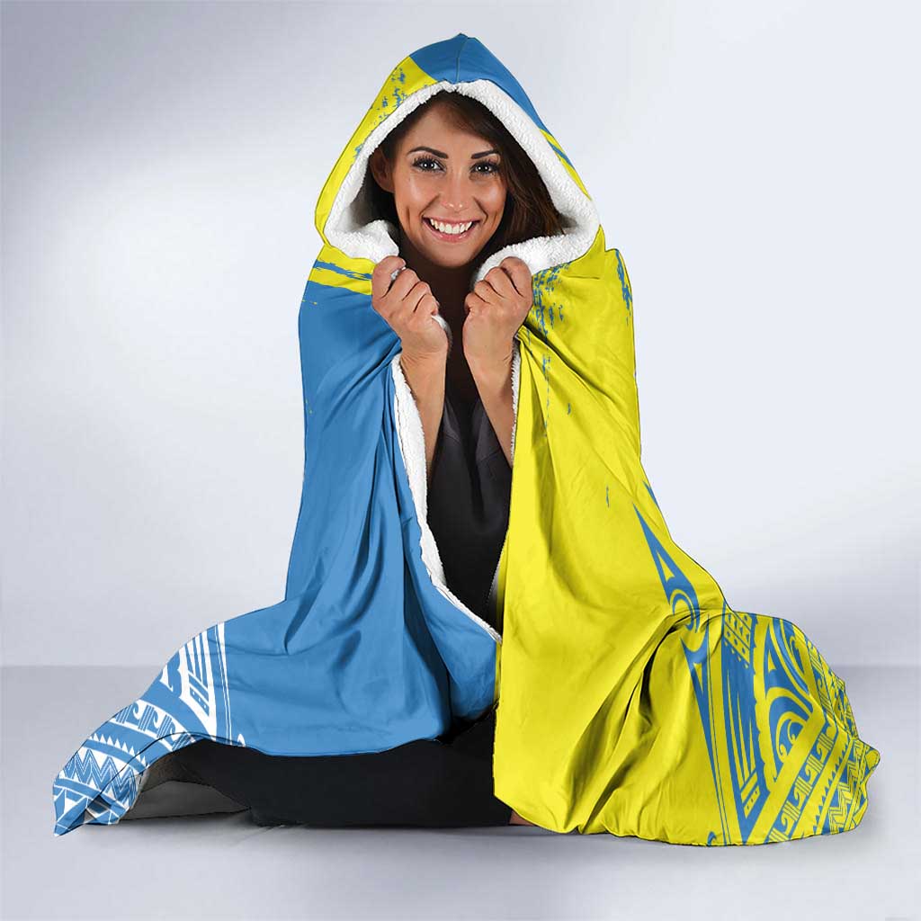 Palau Independence Day Hooded Blanket Happy 30th Anniversary