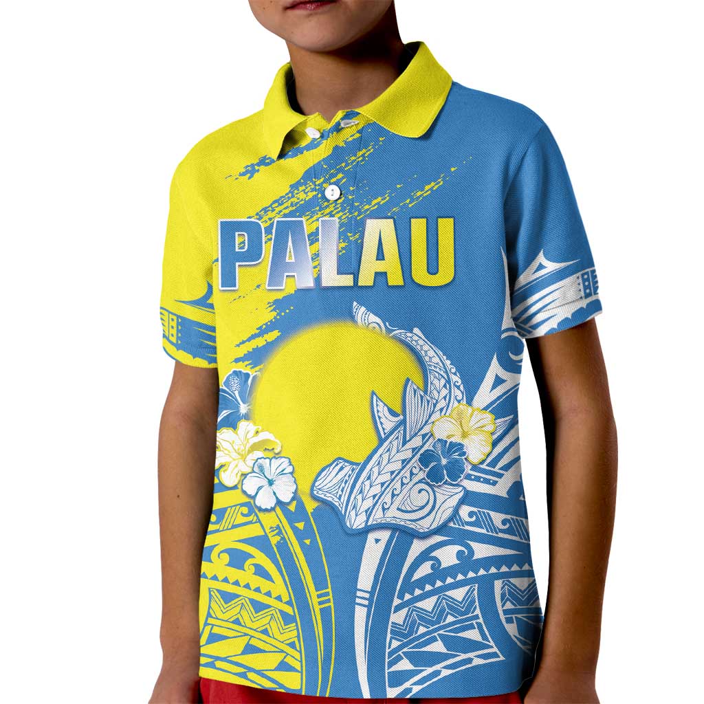 Palau Independence Day Kid Polo Shirt Happy 30th Anniversary