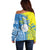 Palau Independence Day Off Shoulder Sweater Happy 30th Anniversary