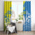 Palau Independence Day Window Curtain Happy 30th Anniversary