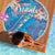 Happy Diwali Festival Beach Blanket Diya Lamp Rangoli With Polynesian Pattern