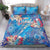 Happy Diwali Festival Bedding Set Diya Lamp Rangoli With Polynesian Pattern