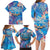 Happy Diwali Festival Family Matching Long Sleeve Bodycon Dress and Hawaiian Shirt Diya Lamp Rangoli With Polynesian Pattern