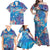 Happy Diwali Festival Family Matching Off Shoulder Maxi Dress and Hawaiian Shirt Diya Lamp Rangoli With Polynesian Pattern