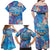 Happy Diwali Festival Family Matching Off Shoulder Maxi Dress and Hawaiian Shirt Diya Lamp Rangoli With Polynesian Pattern