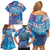 Happy Diwali Festival Family Matching Off Shoulder Short Dress and Hawaiian Shirt Diya Lamp Rangoli With Polynesian Pattern